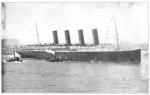 Il transatlantico britannico Lusitania della Cunard Line