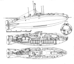 Piani generali (da Cocker M.P. - Observer's Directory of Royal Naval Submarines 1901-1982)