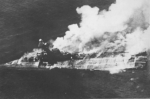 Affondamento della portaerei inglese Hermes il 9 aprile 1942 nell'Oceano Indiano al largo di Batticaloa, Ceylon