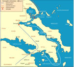 L'area della Battaglia di Capo Artemisio (da Wikipedia)