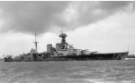 L'incrociatore da battaglia HMS Hood nel 1932 (Foto da Wikipedia)