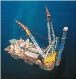 La piattaforma offshore Saipem 7000