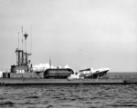 Il sommergibile Cusk con il missile Loon pronto al lancio (Foto Wikipedia)