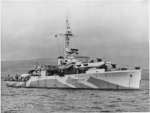 La fregata Amethyst durante la II Guerra Mondiale (Foto Wikipedia)